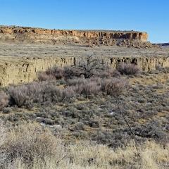 A periodic stream in the Chaco Canyon, Nageezi, NM