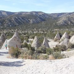 Desert landscape at Kasha Katuwe Tent Rocks National Monument